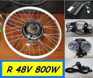 48V 800W R Electric Bicycle Kit Hub Motor Scooters Conversion By Sea 7 