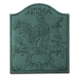 com Aetna Rooster Low Relief Design 22 x 26 Inch Fireback Fireplace 