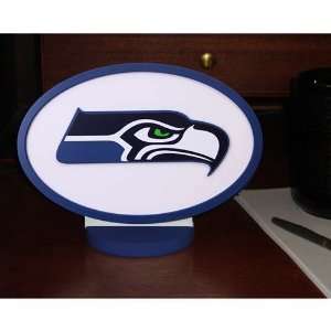   Seahawks Desk Display of Logo Art with Stand