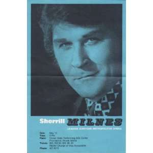  1975 Sherrill Milnes Ocean State Performing Arts Flyer 