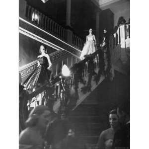  Ladies Walking Down the Stairs at the Adlai E. Stevensons 