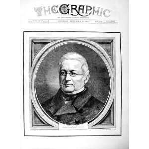   1877 Antique Portrait Louis Adolphe Thiers Man Print