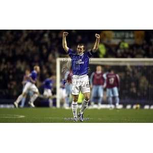  Everton v West Ham   Evertons Alan Stubbs celebrates after 
