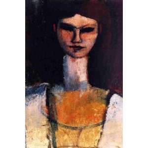 Hand Made Oil Reproduction   Amedeo Modigliani   24 x 36 inches   Bust 