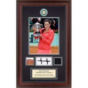 Ana Ivanovic 2008 Roland Garros Memorabilia With Clay, Net & Towel