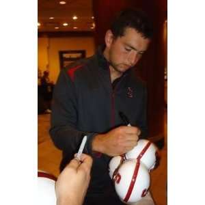 ANDREW LUCK signed *STANFORD CARDINAL mini helmet PROOF   Autographed 