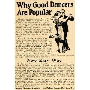  1923 Ad Arthur Murray Course Sixteen Dancing Lesson 