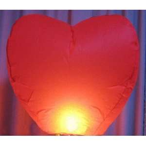  Foreverlove Sky Lanterns Red Heart 5pk Health & Personal 