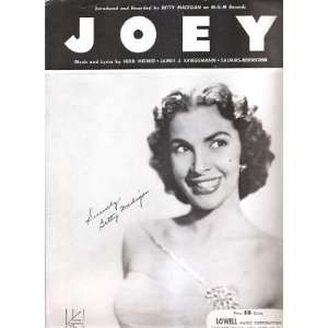  Sheet Music Joey Betty Madigan 156 