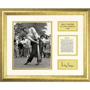 Billy Casper Photo/Bio/Engraved Signature Framed Golf Art