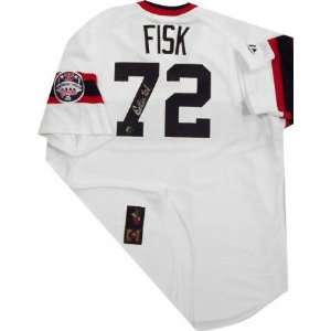 Carlton Fisk Chicago White Sox Autographed White Majestic Jersey