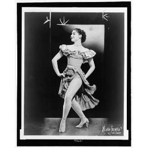  New face,new figure,Carol Lawrence,dance pose,1952