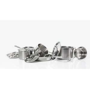   New   Tri Ply Stainless Steel 10 Pc Set by Cat Cora