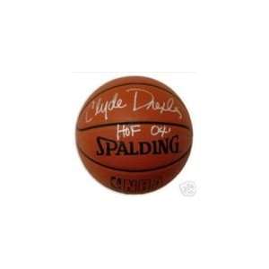 Clyde Drexler Signed Autographed Basketball HOF Coa & Tamper Proof 