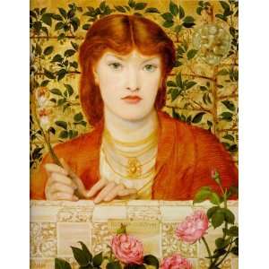  Hand Made Oil Reproduction   Dante Gabriel Rossetti   32 x 