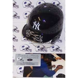Darryl Strawberry Hand Signed New York Yankees Mini Helmet 