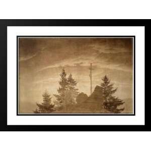 Friedrich, Casper David 38x28 Framed and Double Matted Cross in the 