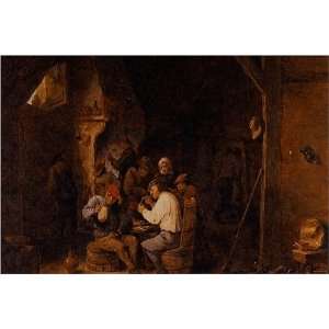  Flemish Country Inn by David Teniers the Younger, 17 x 20 