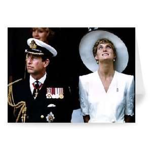  Princess Diana and Prince Charles   Greeting Card (Pack of 