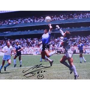 Diego Maradona The Hand of God Autographed Lithograph