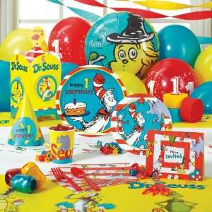 Dr. Seuss 1st Birthday Deluxe Party Pack for 8