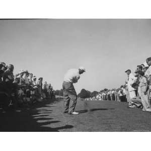  Ed Furgol, Swinging Good Shot, During National Open Golf 
