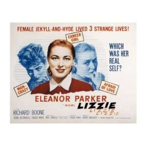  Lizzie, Eleanor Parker, 1957 Premium Poster Print, 16x12 