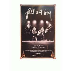  Fall Out Boy 2 Sided Poster Live In Phoenix Stars 