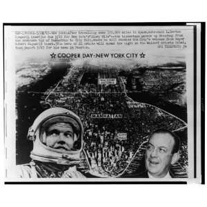  Manhattan,Astronaut L Gordon Cooper,Mayor Robert Wagner 