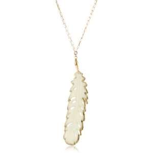 com Heather Gardner Bohemian Collection Double Chain Ivory Feather 