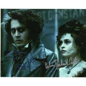  Johnny Depp / Helena Bonham Carter Sweeney Todd signed 
