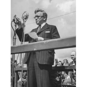  Herbert Morrison Addressing Audience at Durham Gala 