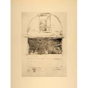  1914 James Whistler Forge Passage du Dragon Lithograph 