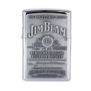 Jim Beam Engraved Zippo Lighter (Silver)