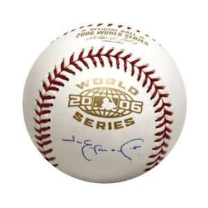 Jim Edmonds Autographed Baseball  Details 2006 World Series Baseball