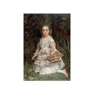 Portrait Of Gracia by John Everett Millais. size 11 inches width by 