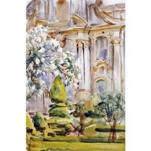  Palace and Gardens, Spain by John Singer Sargent 6.63X10 