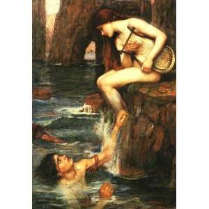 FRAMED oil paintings   John William Waterhouse   32 x 46 inches   The 