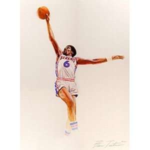 Julius Erving Philadelphia 76ers Giclee on Canvas