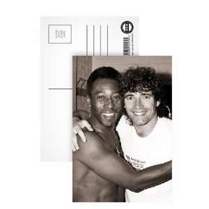  Pele and Kevin Keegan   Postcard (Pack of 8)   6x4 inch 