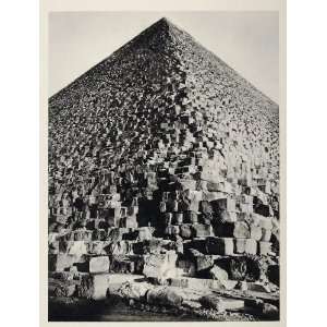 1937 Great Pyramid of Cheops Khufu Giza Egypt VERY NICE   Original 