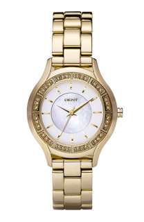 DKNY Small Round Mother of Pearl Watch  