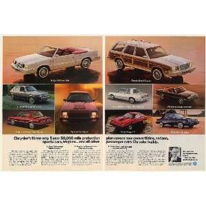  1982 Lee Iacocca Chrysler Dodge Plymouth Cars 5 Year 