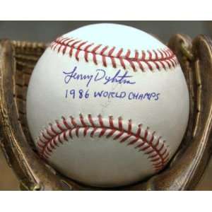 Lenny Dykstra Autographed Baseball   Official Major League inscribed w 