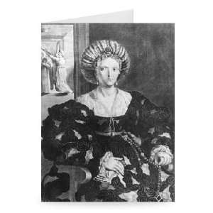  Portrait of Lucrezia Borgia (1480 1519)   Greeting Card 