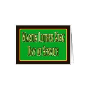  martin luther king jr day of service thank you Card 