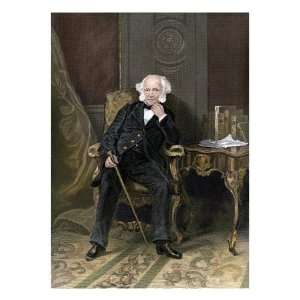 Us President Martin Van Buren in the White House Premium Poster Print 
