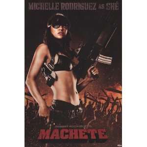  Machete   Michelle Rodriguez as She PREMIUM GRADE Rolled 