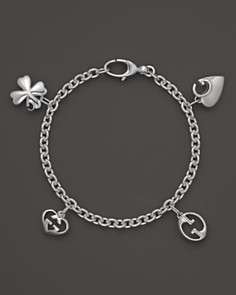 Gucci 1973 Collection Exclusive Sterling Silver Charm Bracelet