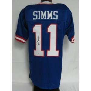 Phil Simms Autographed Jersey   PSA DNA Size L   Autographed NFL 